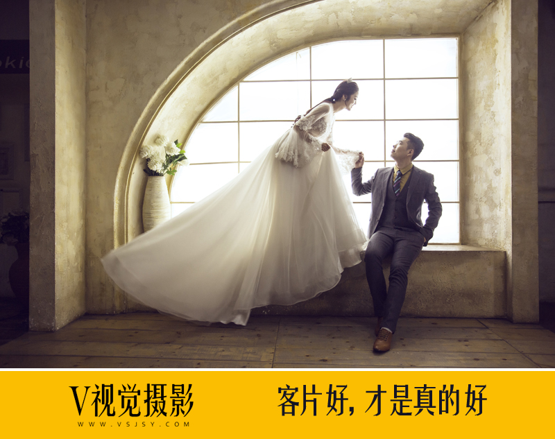 北京拍婚纱照哪家好，V视觉摄影客照欣赏