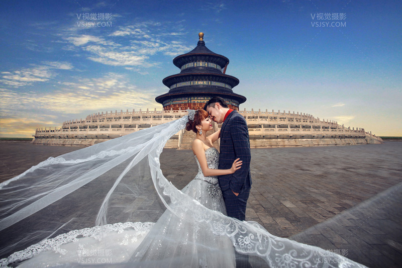 V视觉摄影首发中国风婚纱摄影