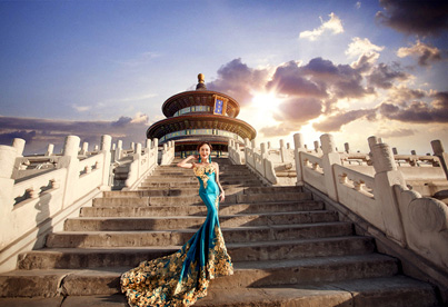 北京婚纱摄影答疑：胸小拍婚纱照怎么办？