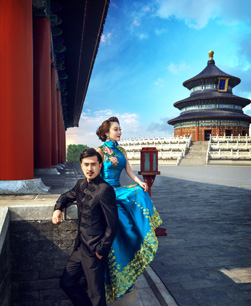 中国风婚纱照片欣赏《凭栏望》