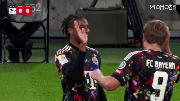 拜仁6-0柏林聯郃！奧利塞過掉門將打空門雙響，比朔夫長傳助攻